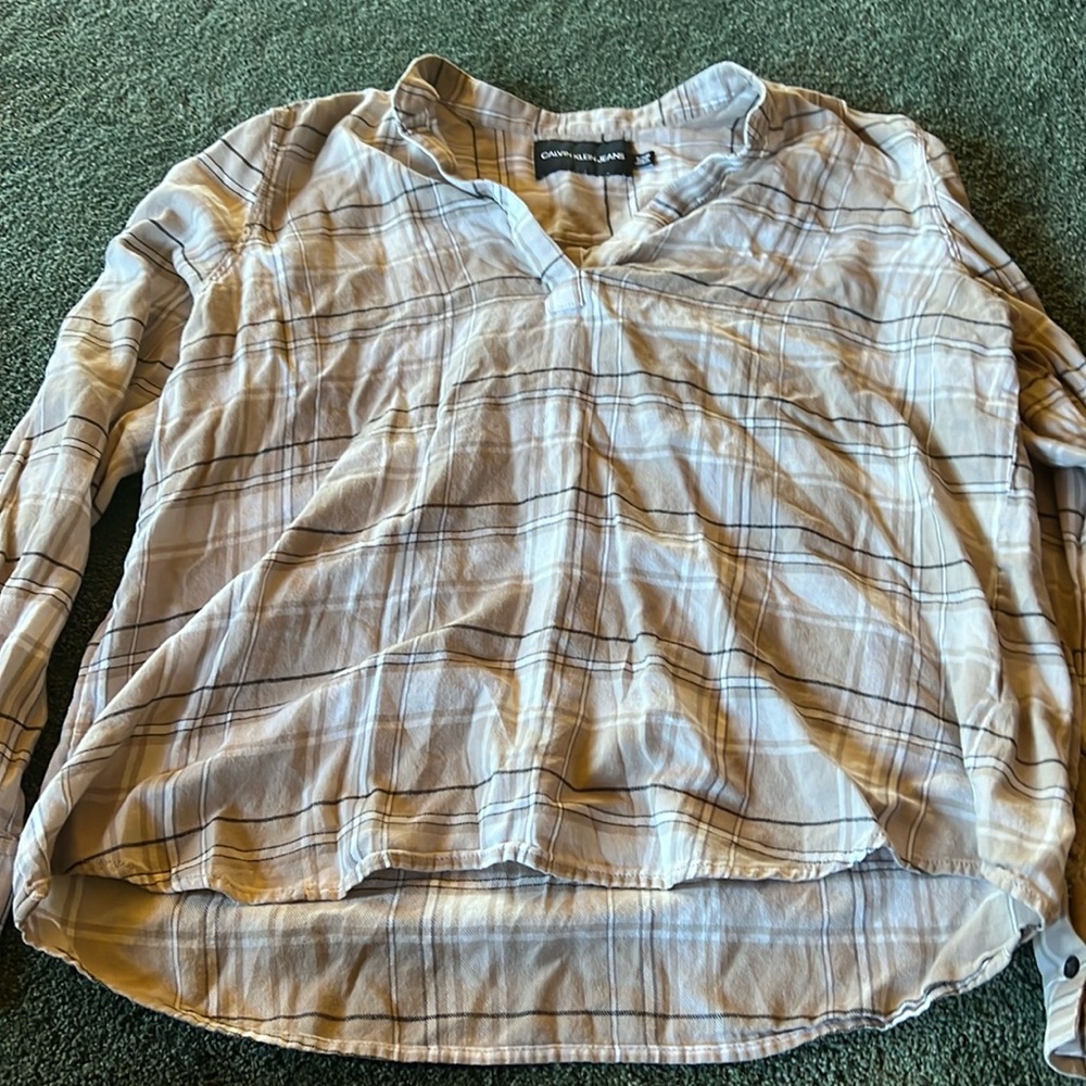 Calvin Klein Flannel dress top